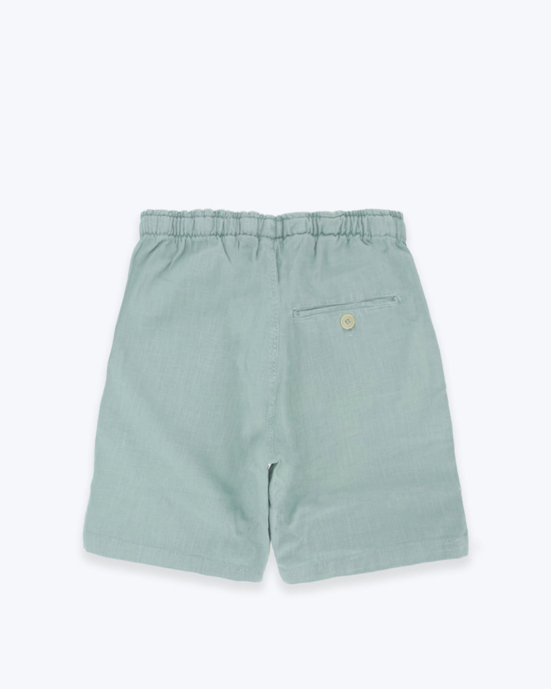 BERMUDAS DE LINO VERDE AGUA