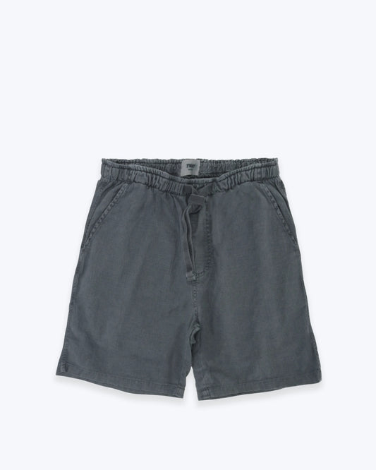 BERMUDAS DE LINO AZUL