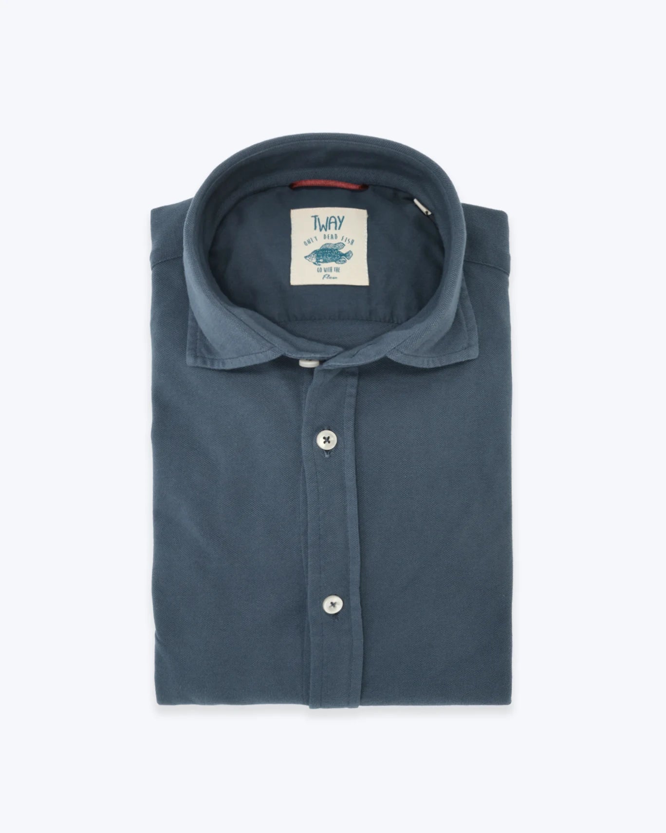 CAMISA AZUL PIQUE TWAY