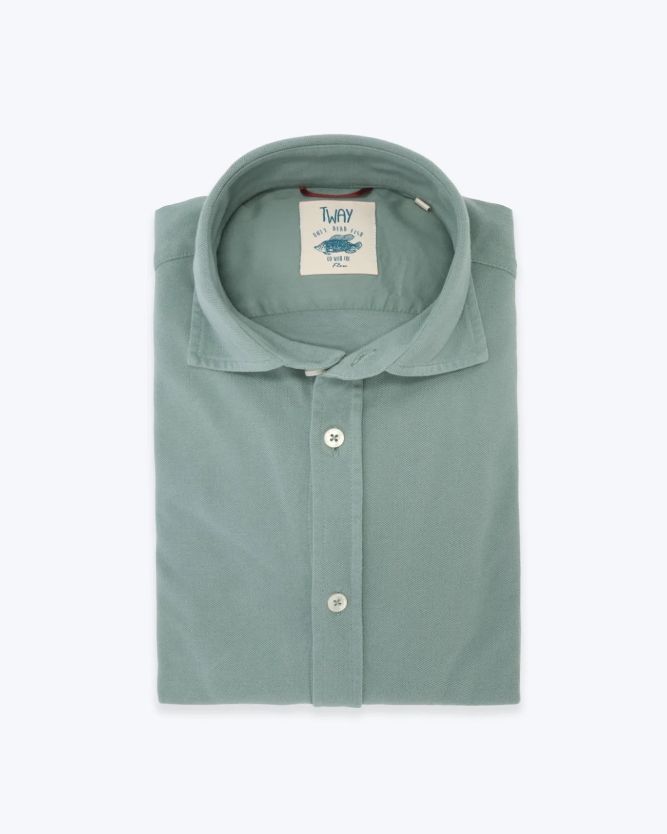 CAMISA VERDE PIQUÉ TWAY