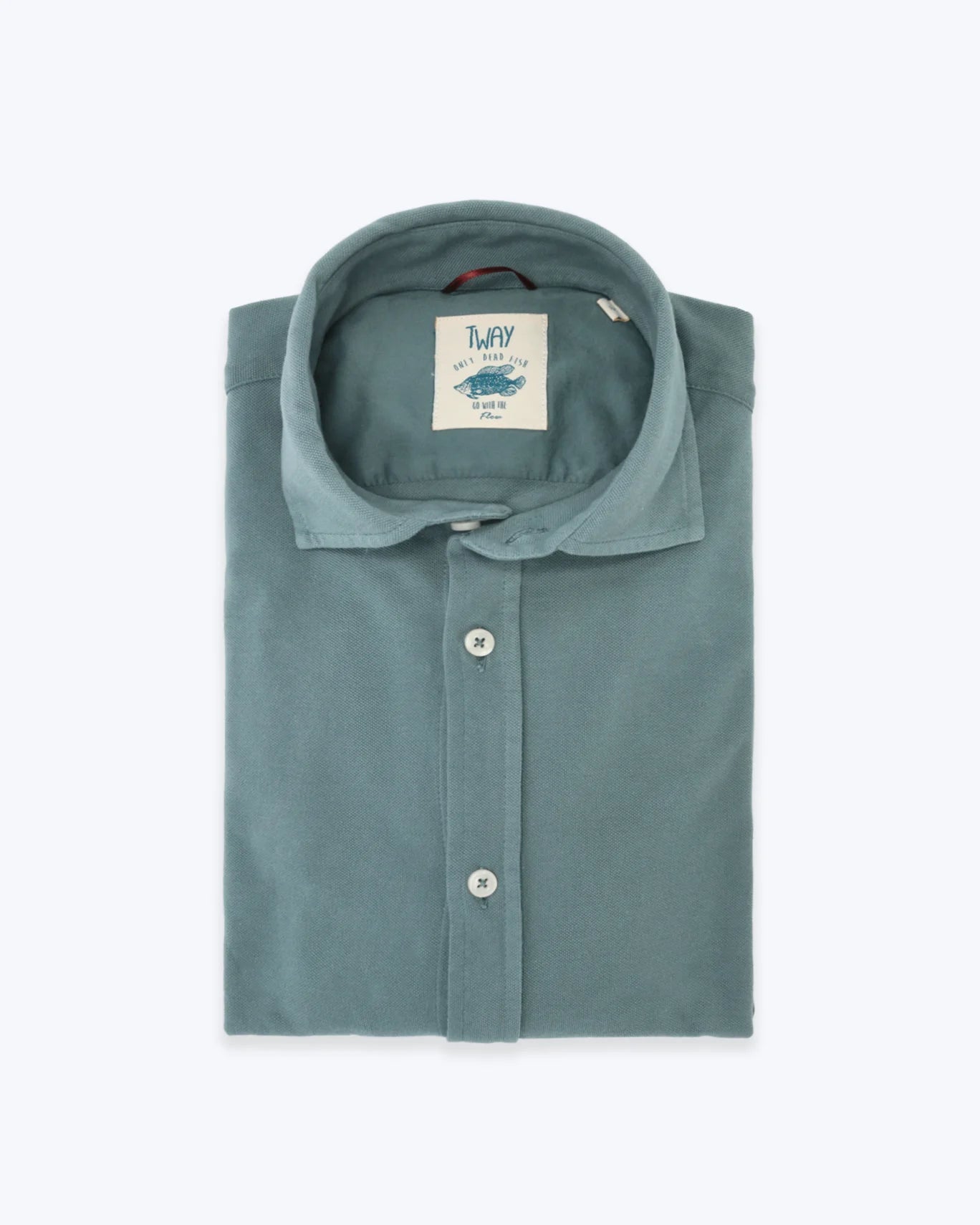CAMISA VERDE PIQUÉ TWAY