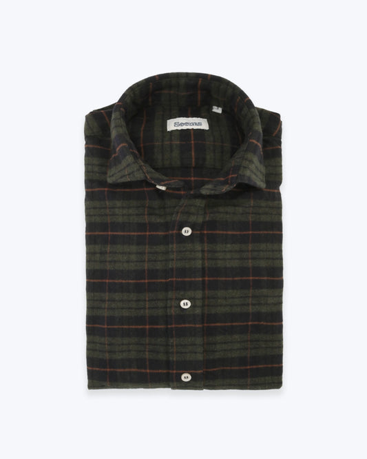 CAMISA VERDE CON CUADROS