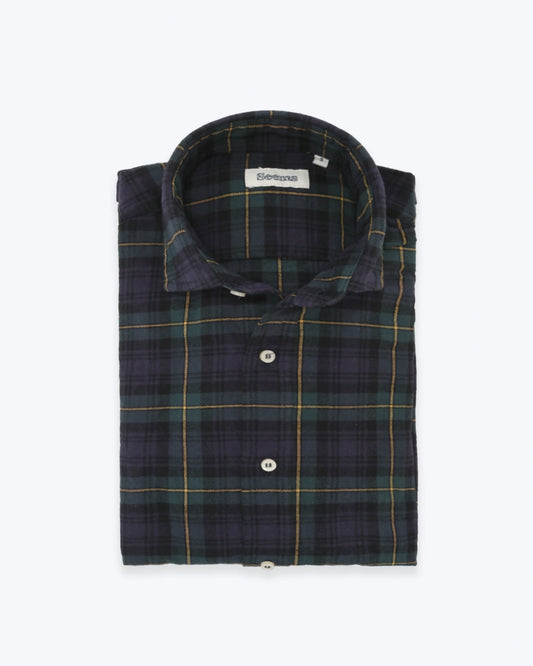 CAMISA DE CUADROS AZUL Y VERDE
