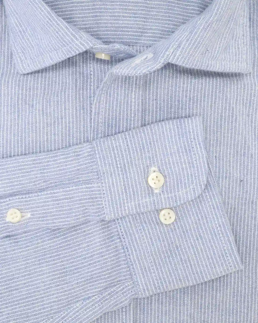 CAMISA AZUL RAYAS BLANCAS