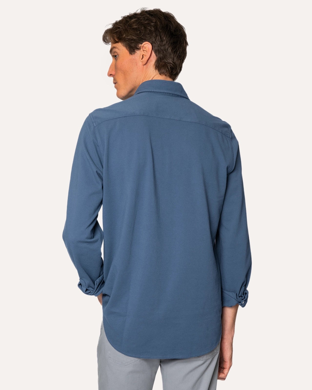 CAMISA PIQUÉ AZUL