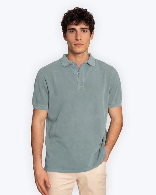 POLO MANGA CORTA PIQUÉ VERDE