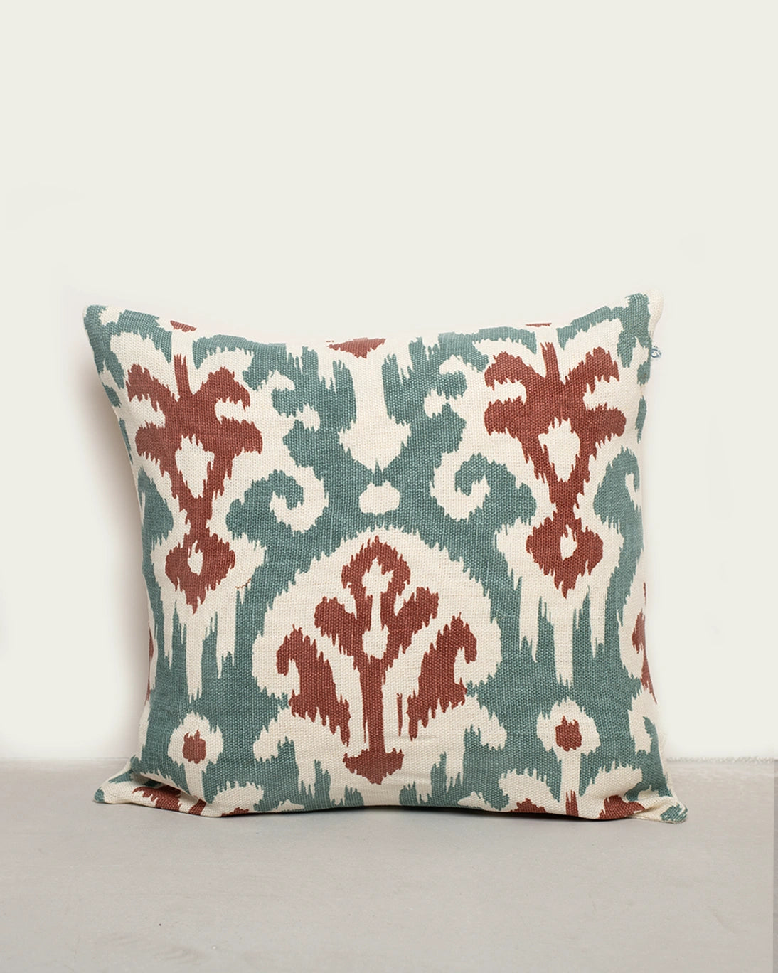 ALMOHADÓN IKAT ADI VERDE CALDERO 50X50CM