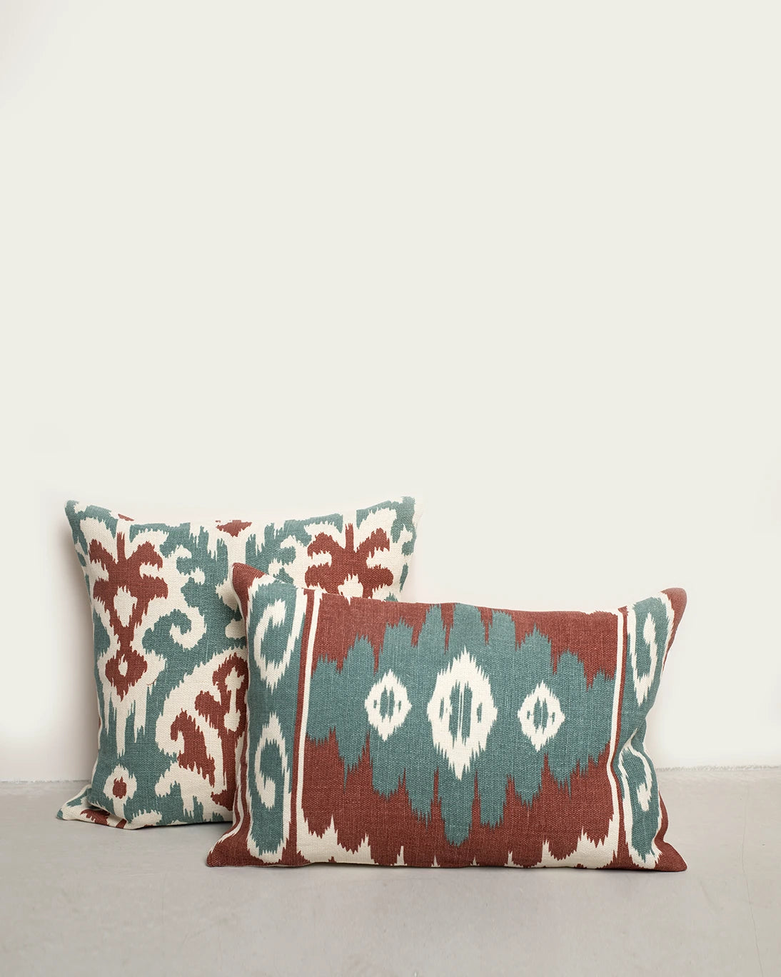 ALMOHADÓN IKAT ADI VERDE CALDERO 50X50CM