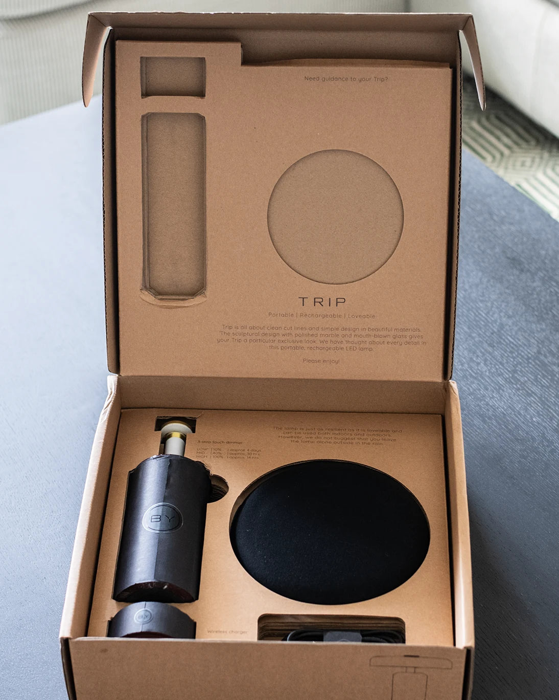 WIRELESS LED MARBLE LAMP