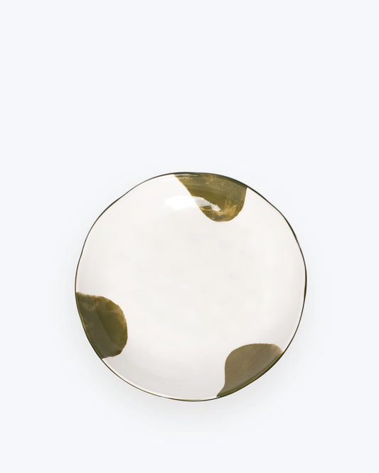 PLATO HONDO PORCELANA LABO VERDE 20CM