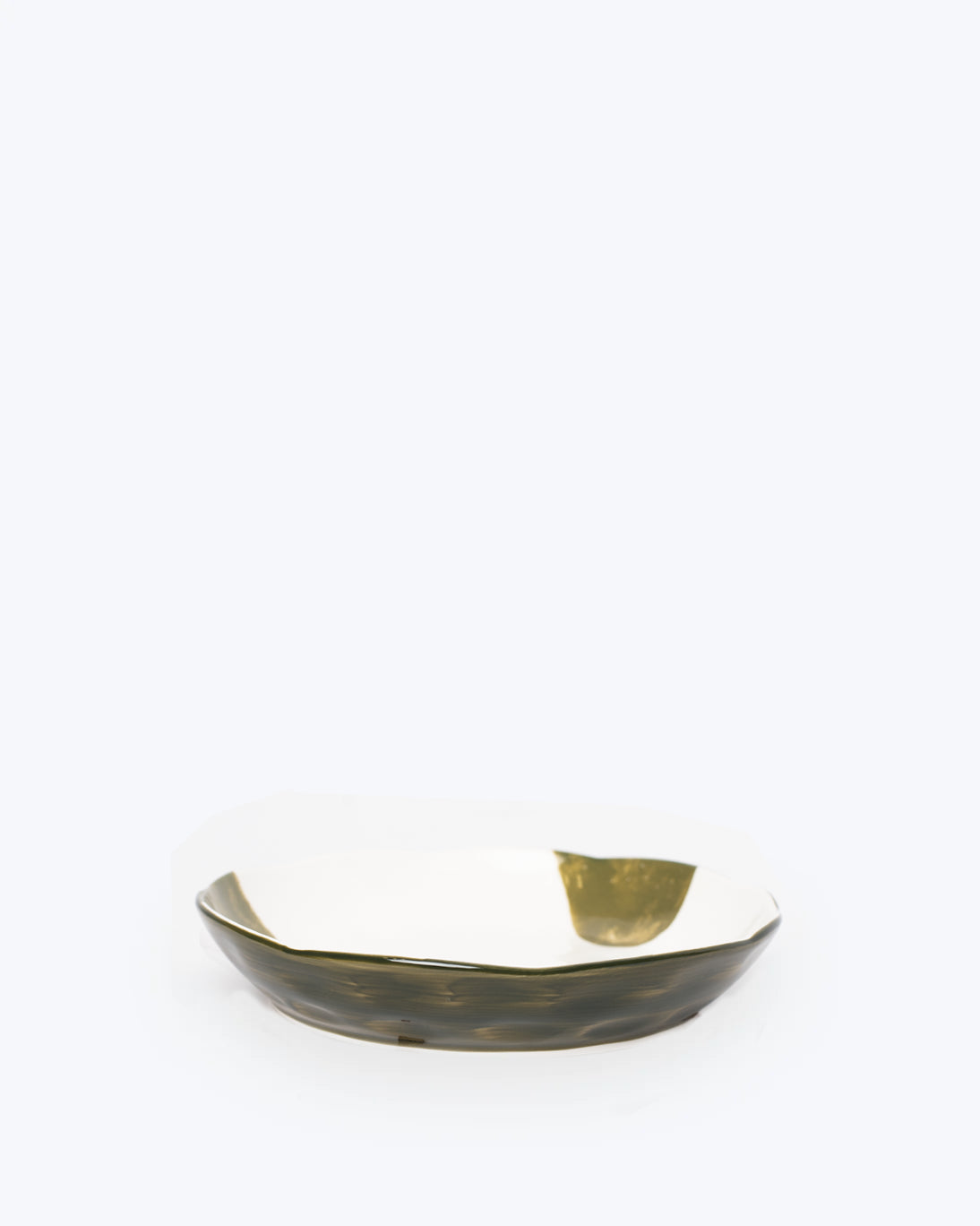 PLATO HONDO PORCELANA LABO VERDE 20CM