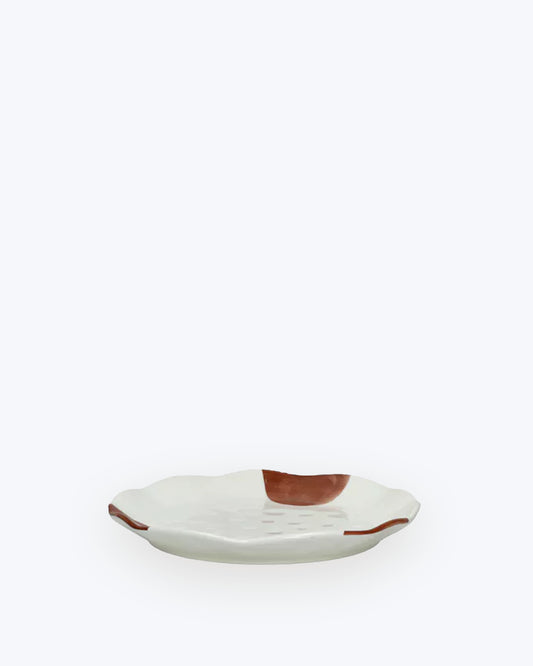 PLATO PORCELANA LABO TERRACOTA 20CM