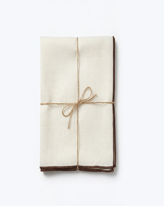 SET DE 4 SERVILLETAS CARTE BLANCHE 45X45CM