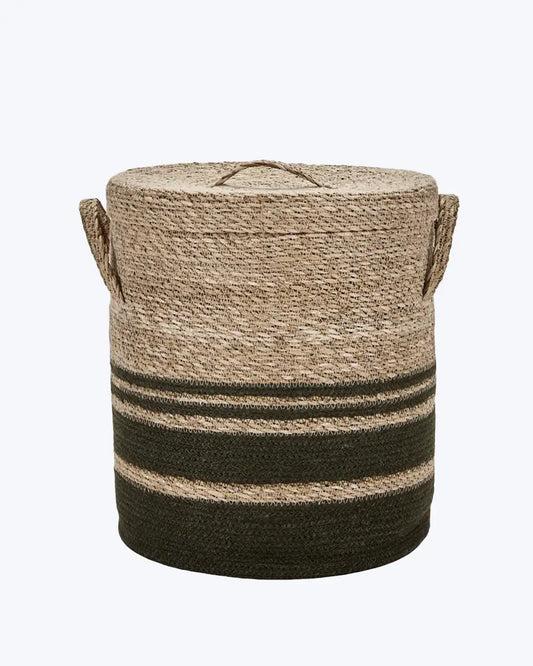 BASKET WITH LID 50X40CM