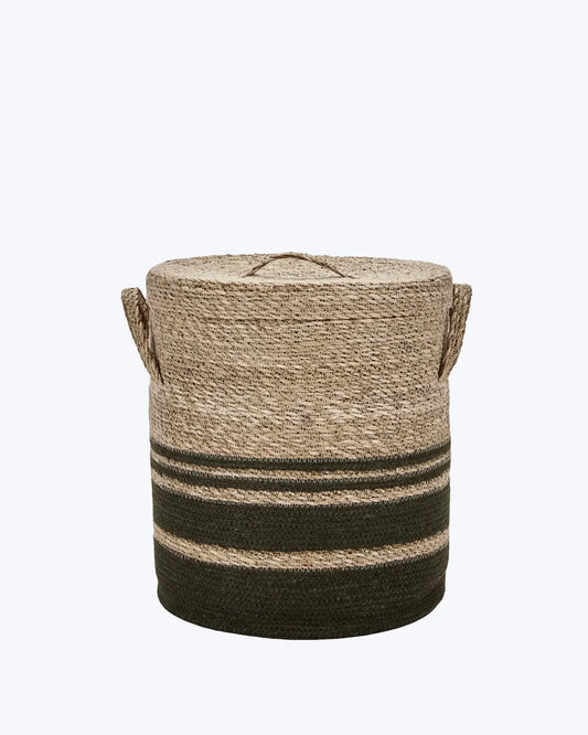 BASKET WITH LID 40X35CM