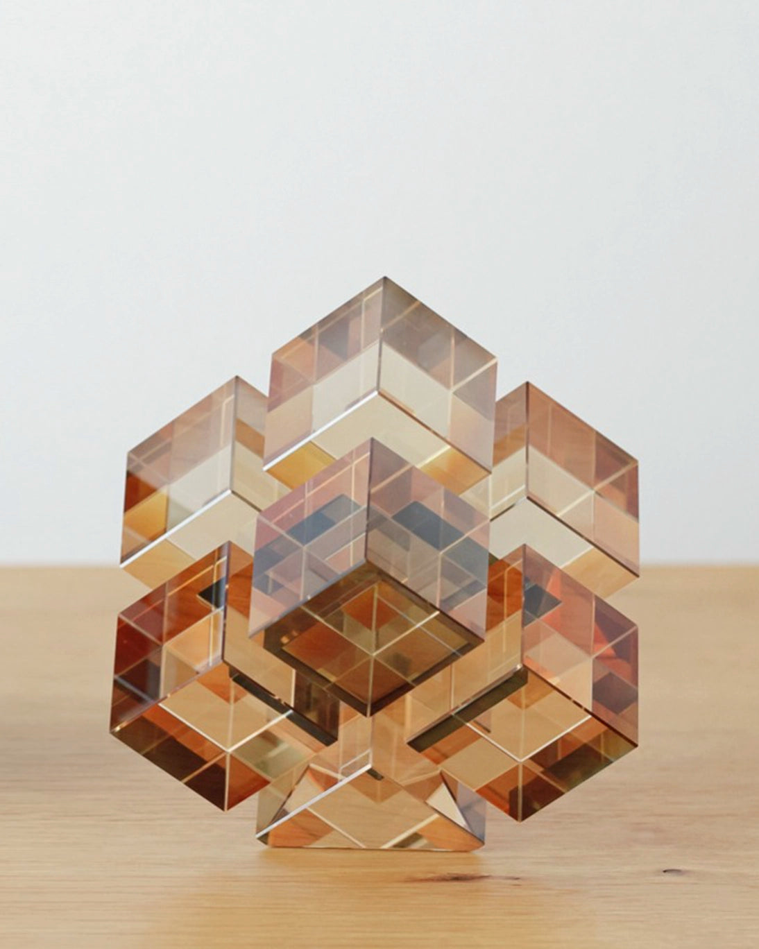 CRYSTAL SCULPTURE 9.59.5X9.5 CM