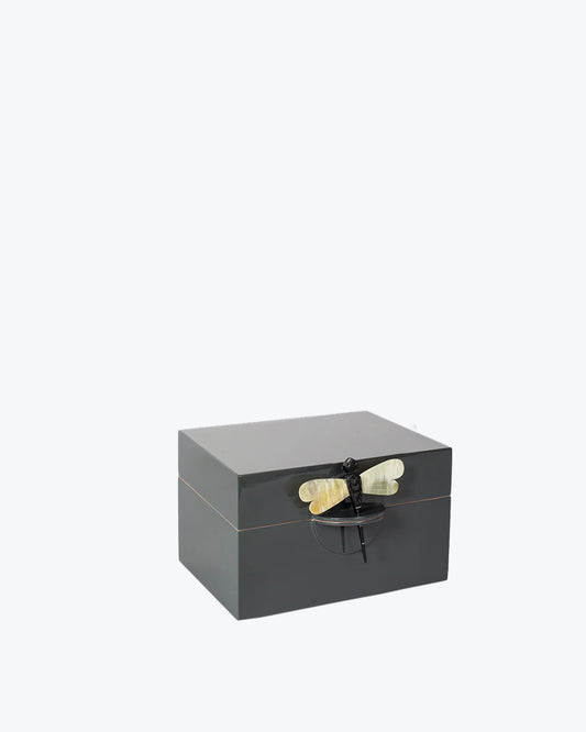 CAJA LACADA LIBÉLULA 18X14X12CM