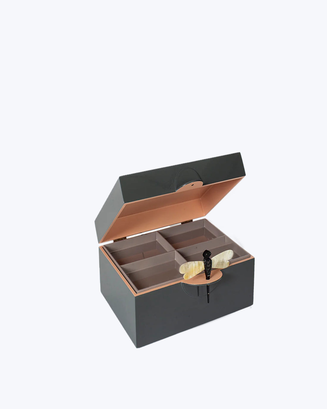 CAJA LACADA LIBÉLULA 18X14X12CM