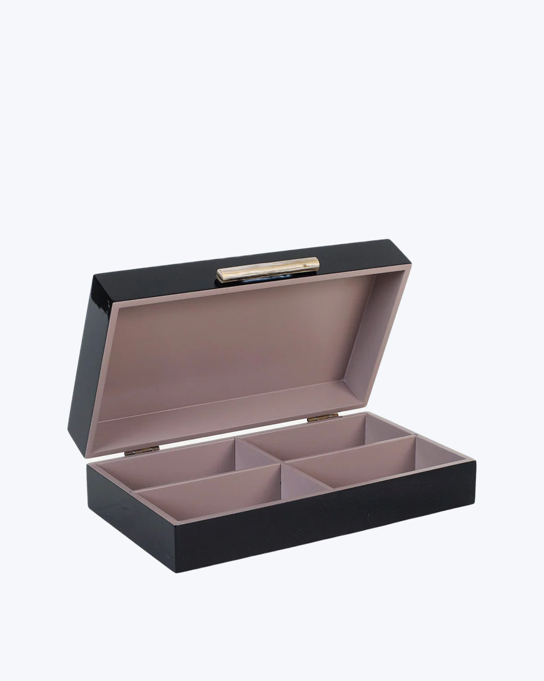 CAJA LACADA NEGRA 28X16X8CM