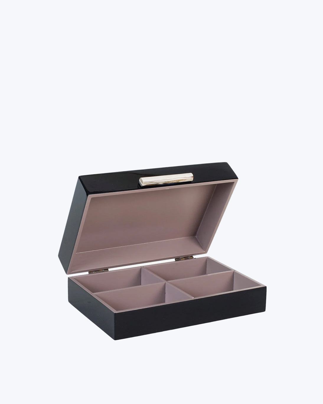 CAJA LACADA NEGRA 24X16X8CM