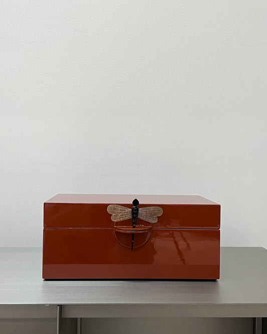 CAJA LIBELULA ESMALTADA XL RUST
