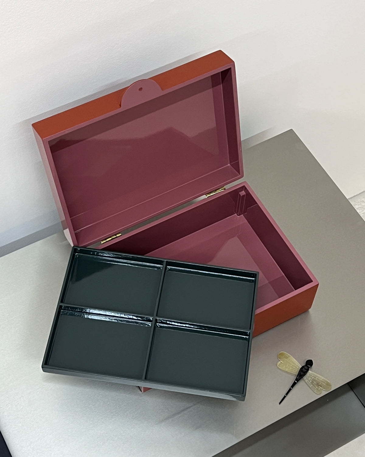 CAJA LIBELULA ESMALTADA XL RUST