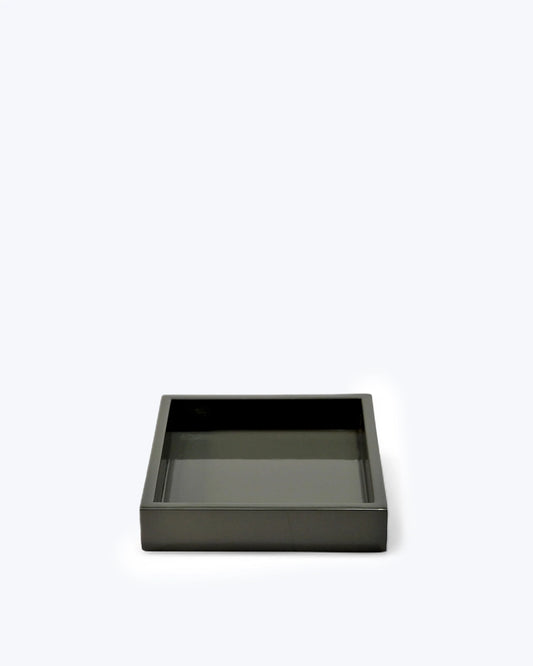 BANDEJA LACADA 20X20CM GRIS