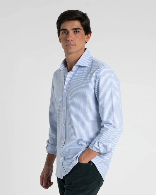CAMISA RAYAS AZULES