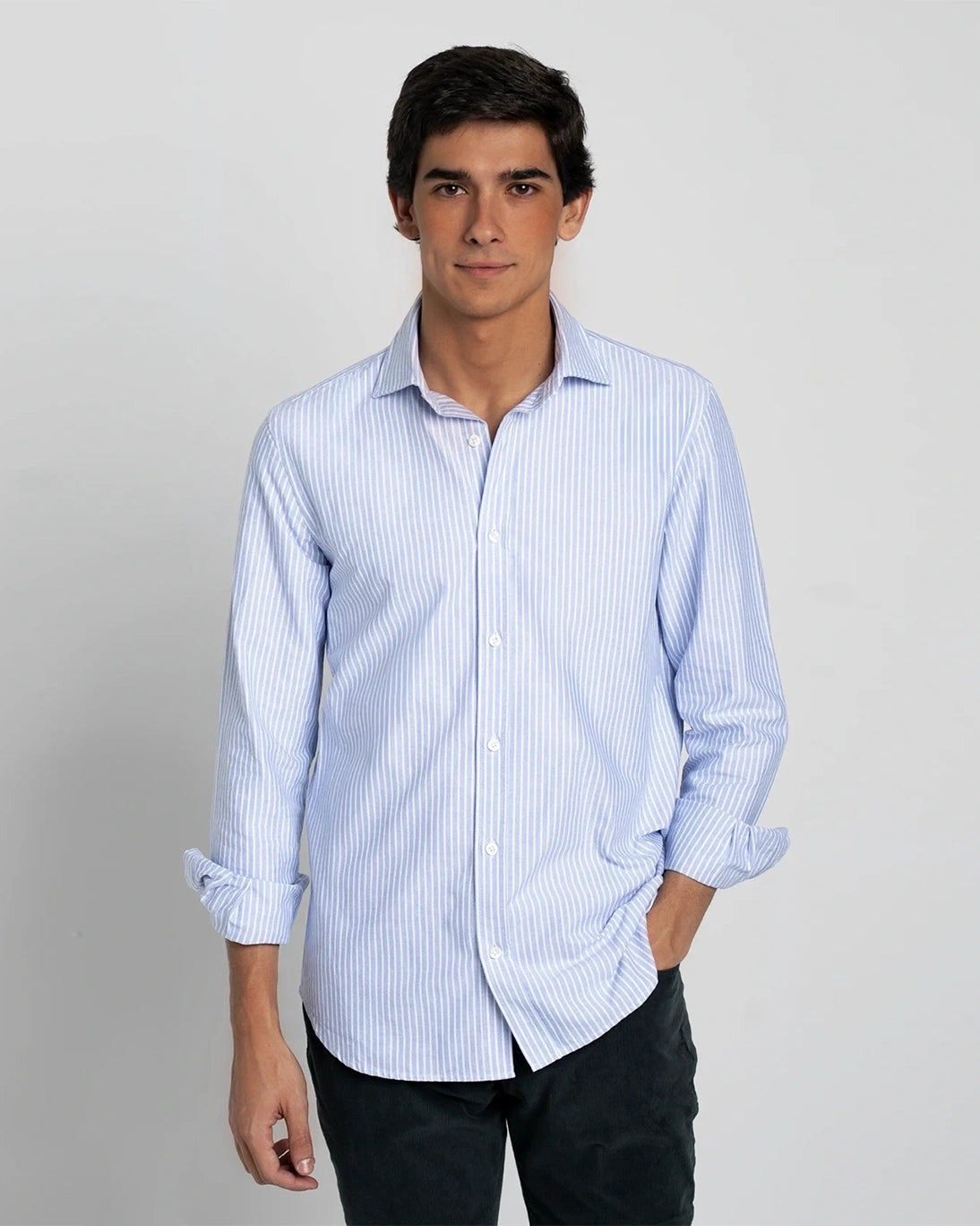 CAMISA RAYAS AZULES