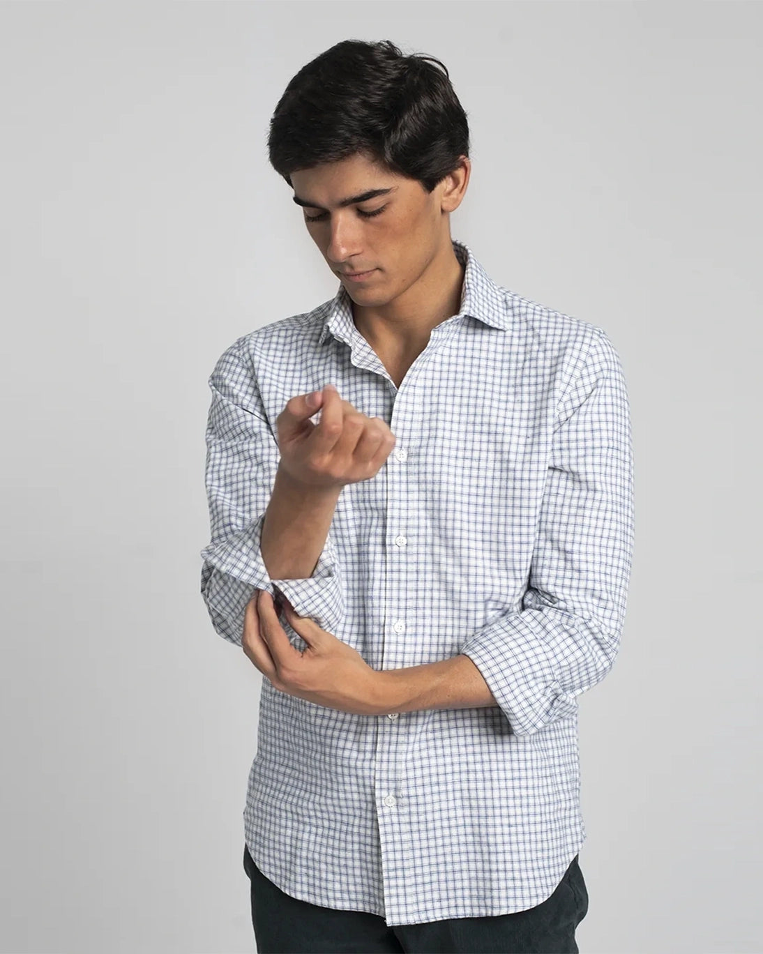 CAMISA CUADROS AZULES