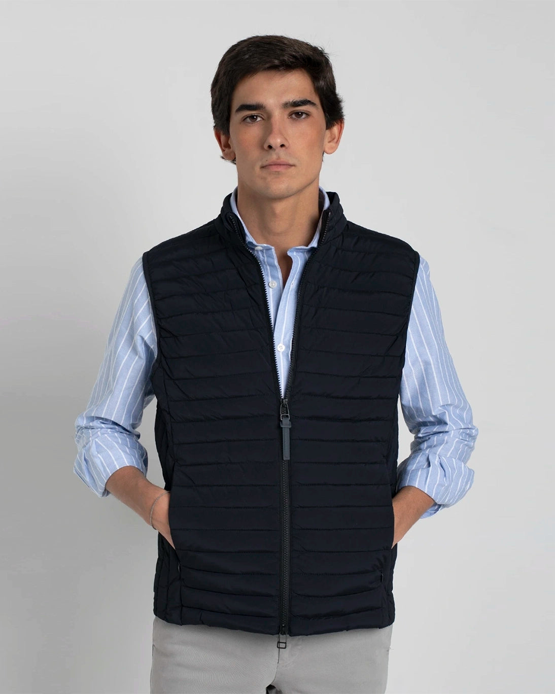 CHALECO ACOLCHADO AZUL MARINO