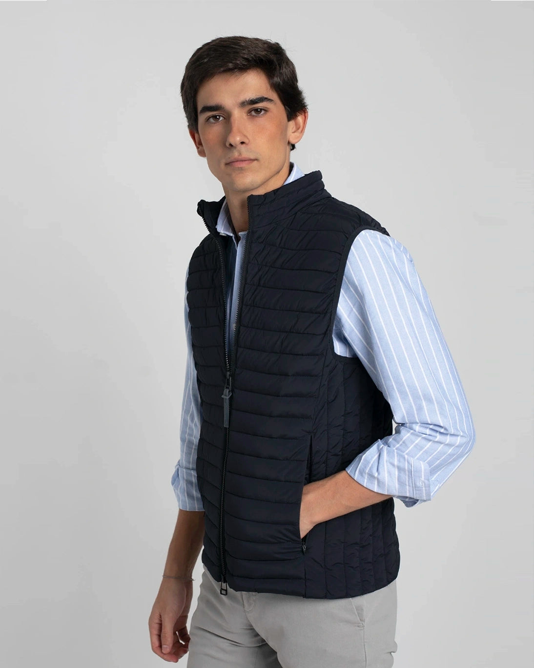 CHALECO ACOLCHADO AZUL MARINO