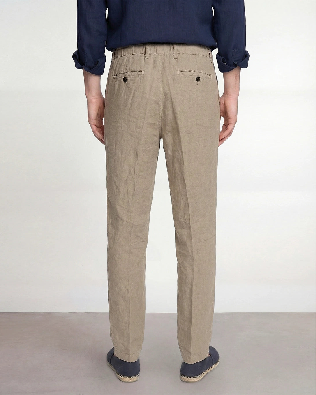 PANTALÓN CHINO DE LINO BEIGE
