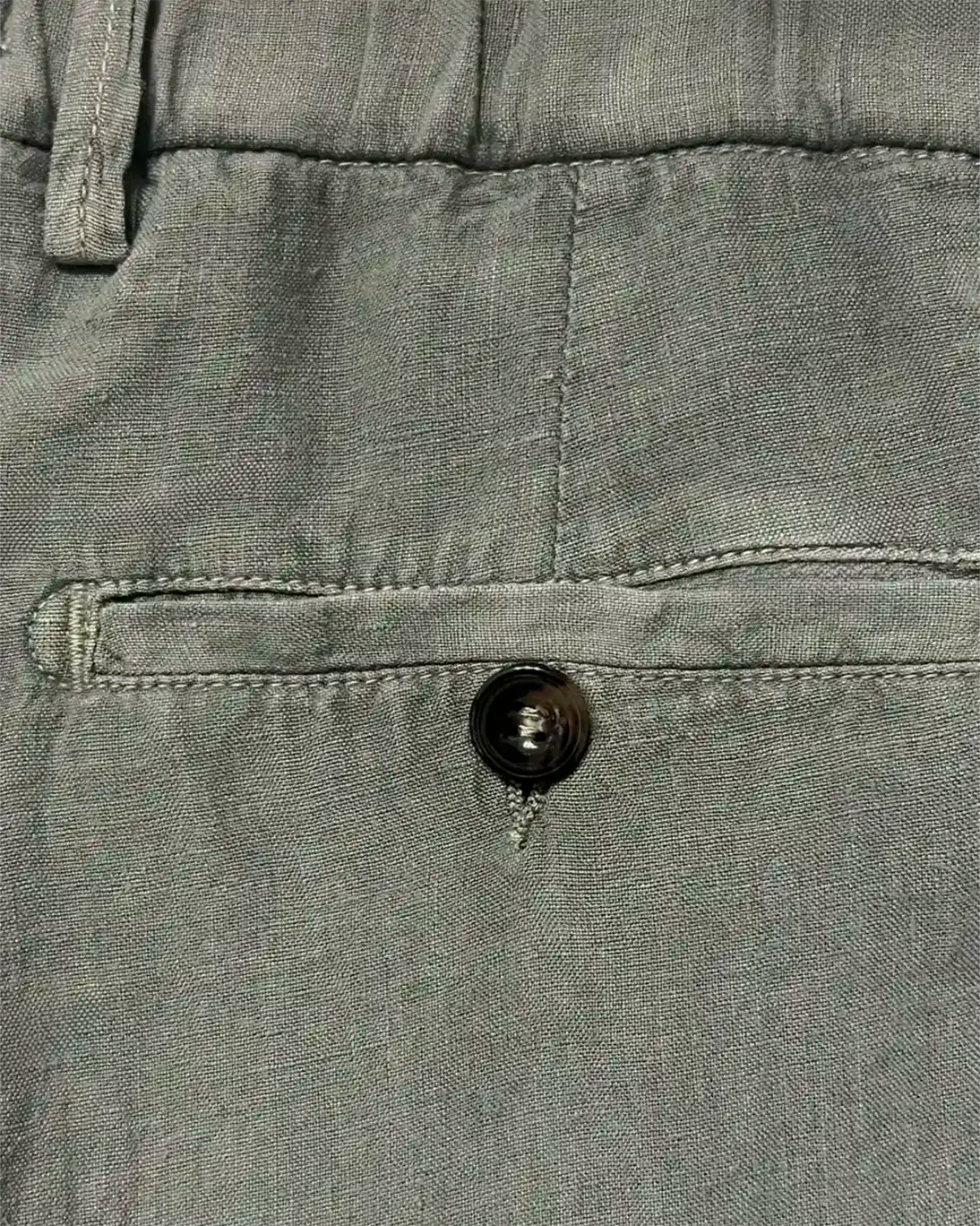 PANTALÓN CHINO DE LINO VERDE