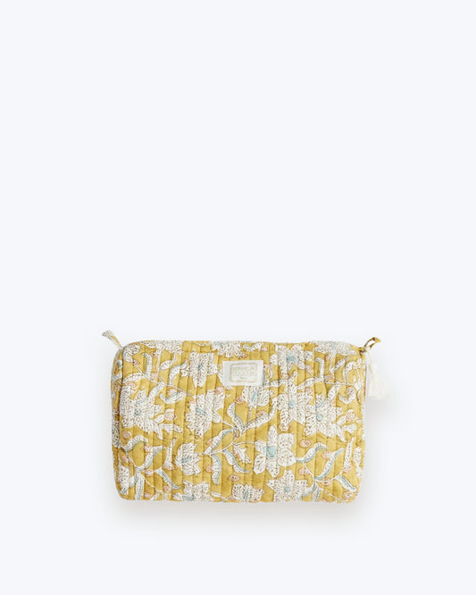 NECESER LOTUS FLORES AMARILLO GRANDE 26X15X11CM