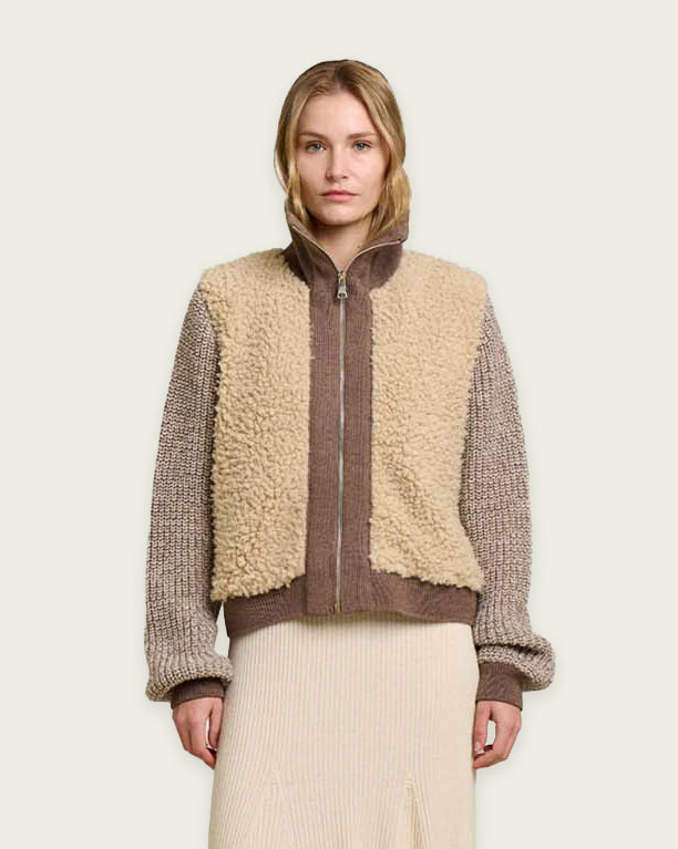 CHAQUETA BIMATERIAL