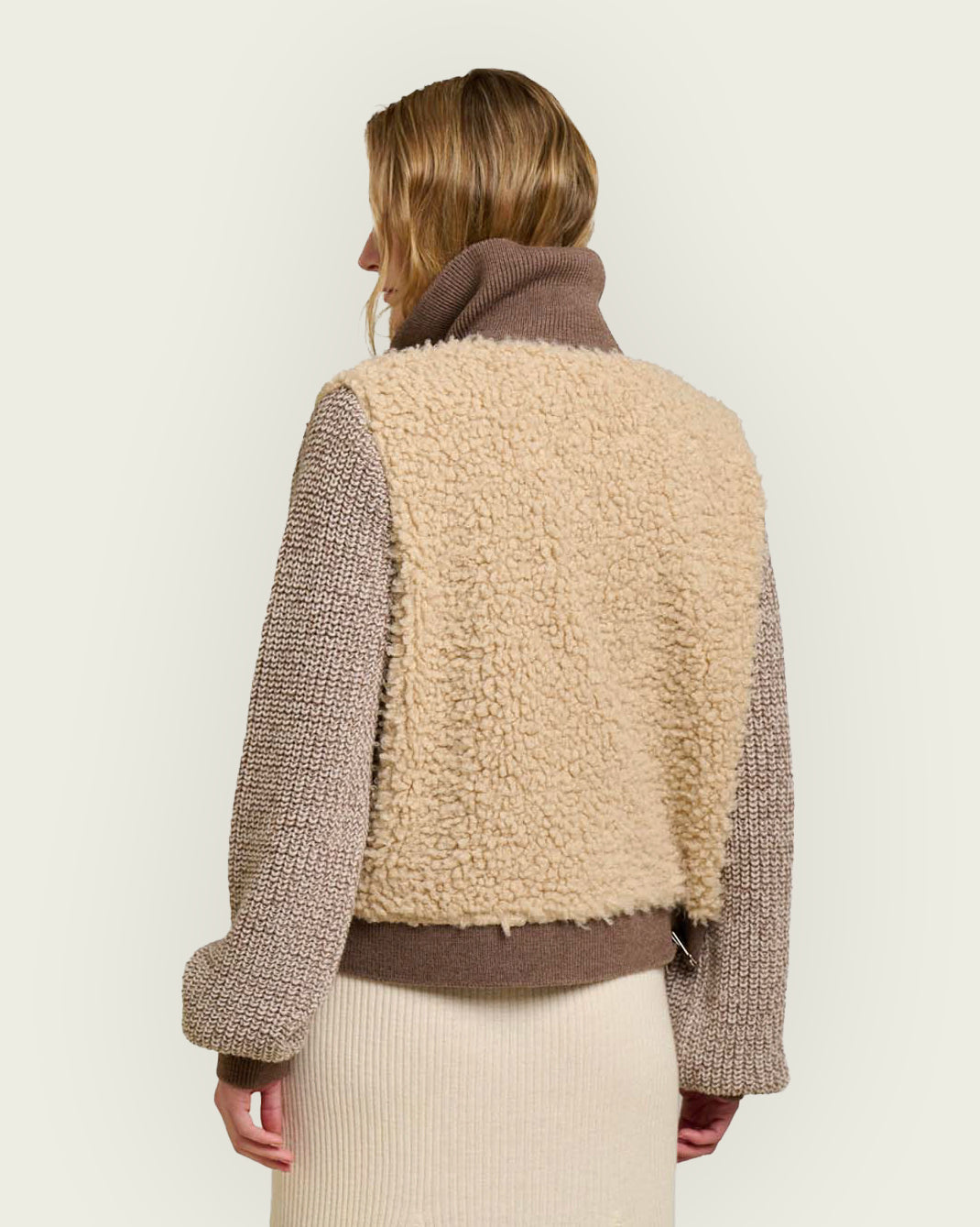 CHAQUETA BIMATERIAL