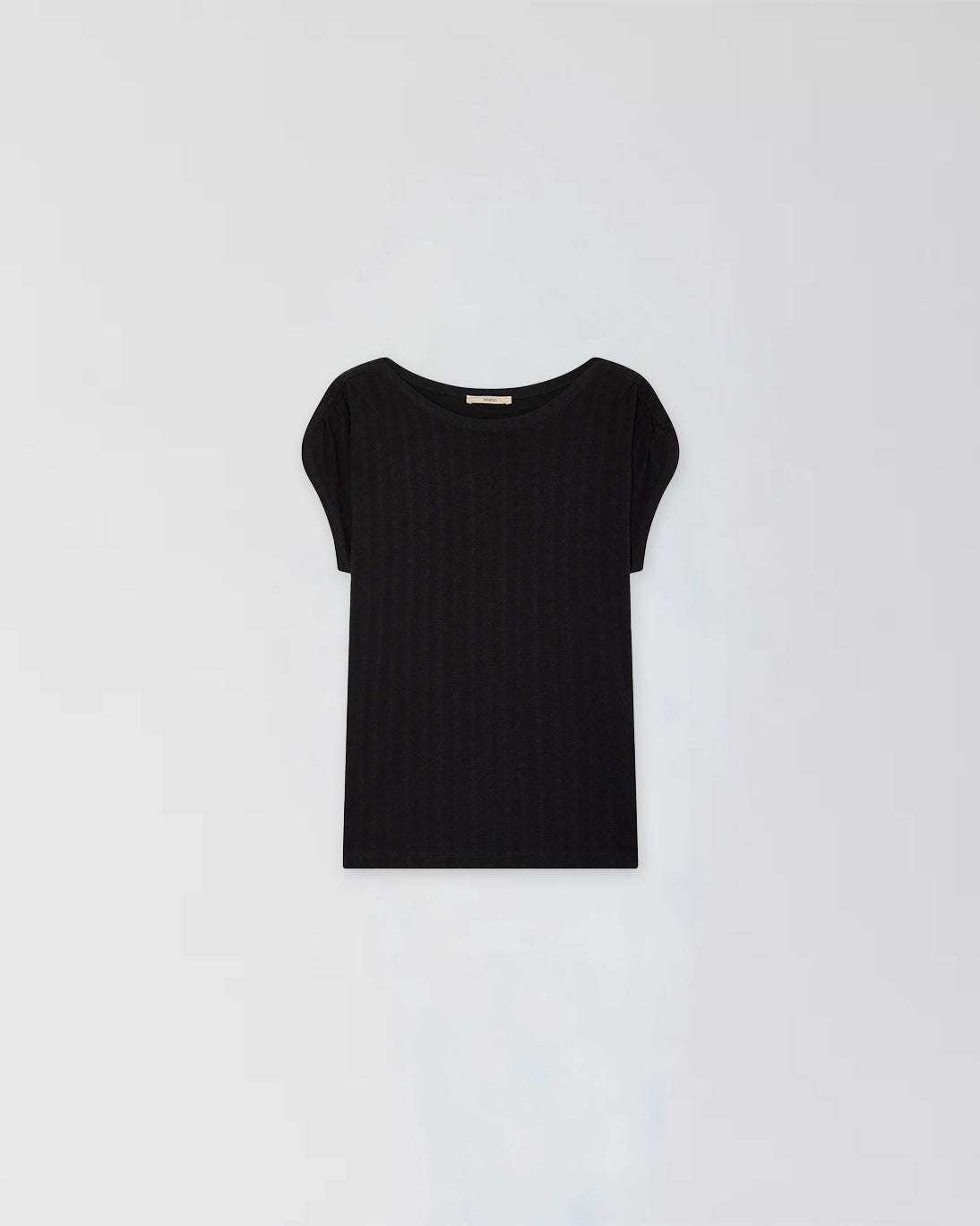 SIXTOJACQUARD BLACK T-SHIRT