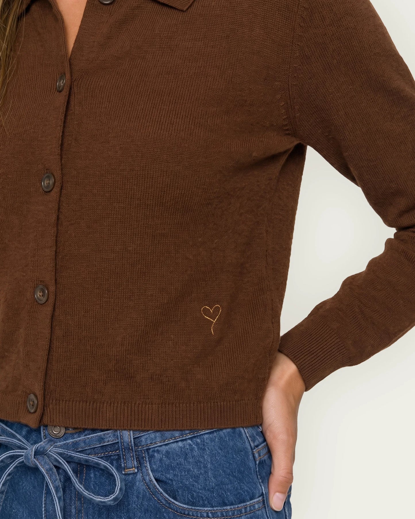 CARDIGAN GINGER CARAMELO