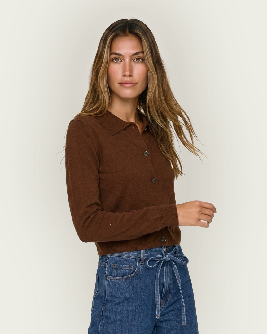 CARDIGAN GINGER CARAMELO