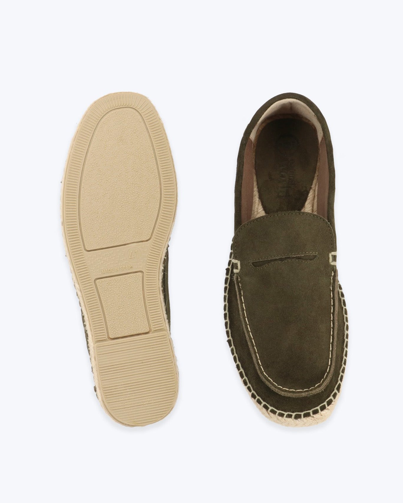 JUTE SUEDE LOAFERS