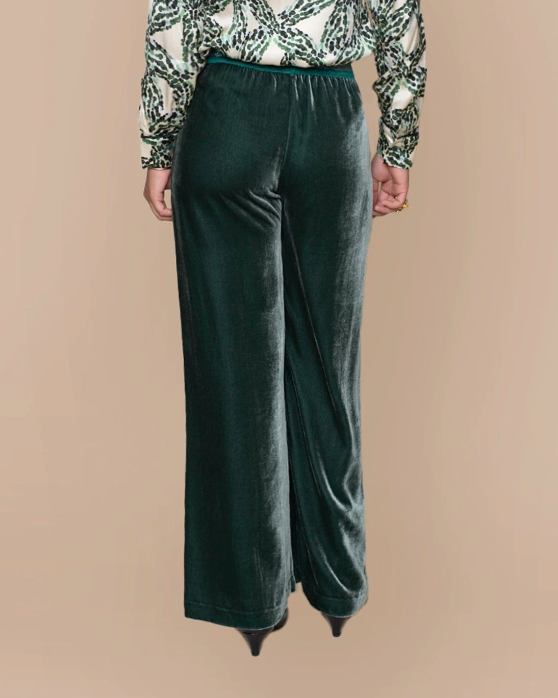 PANTALÓN TERCIOPELO DANCE VERDE AGUA