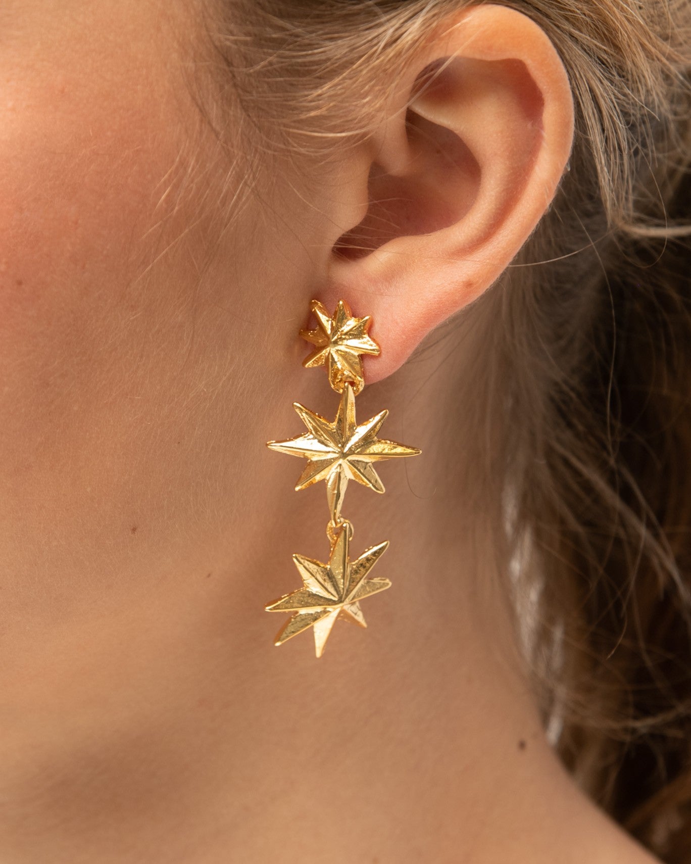THREE STARS EARRING