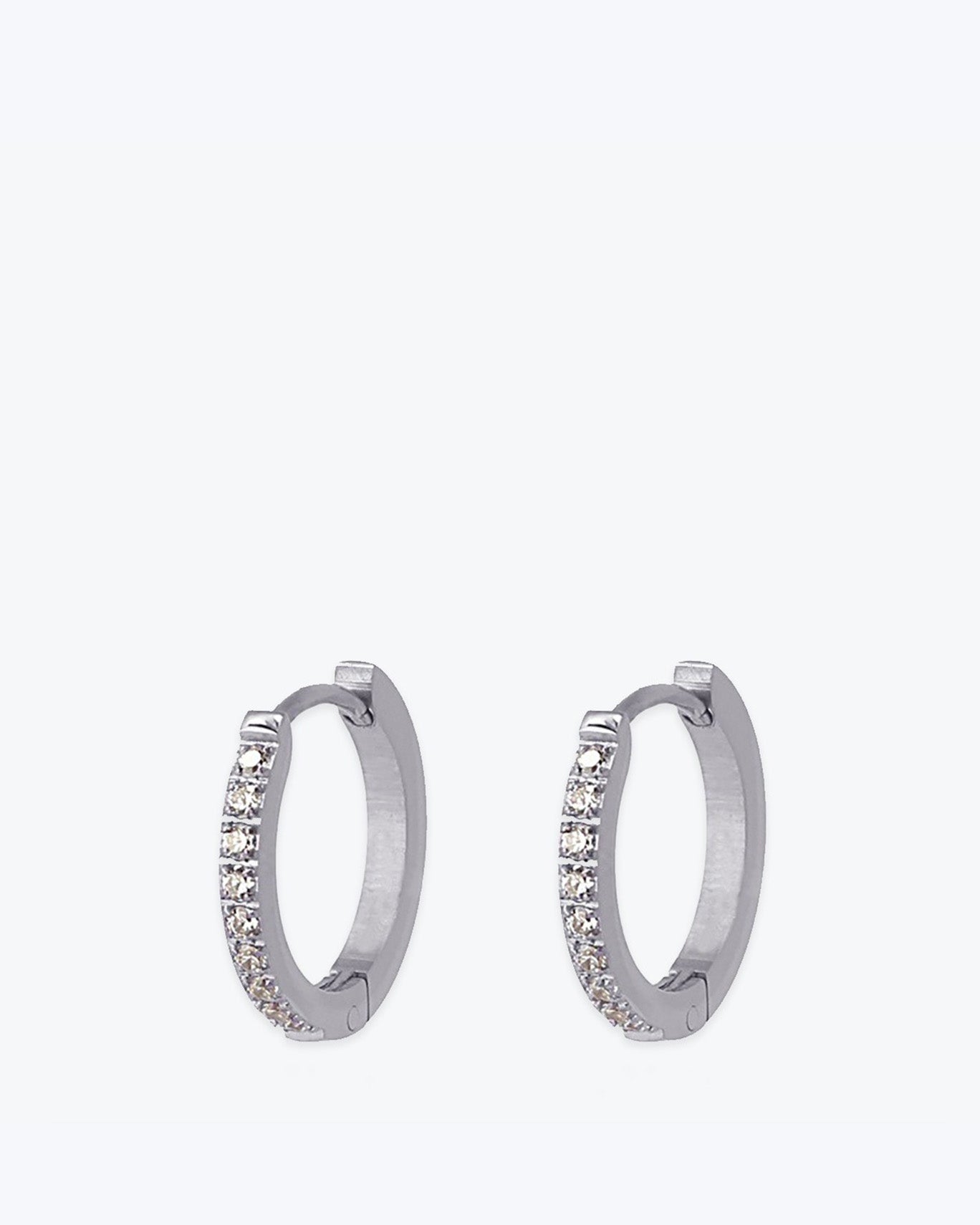 HOOP EARRINGS WITH ZIRCONIA
