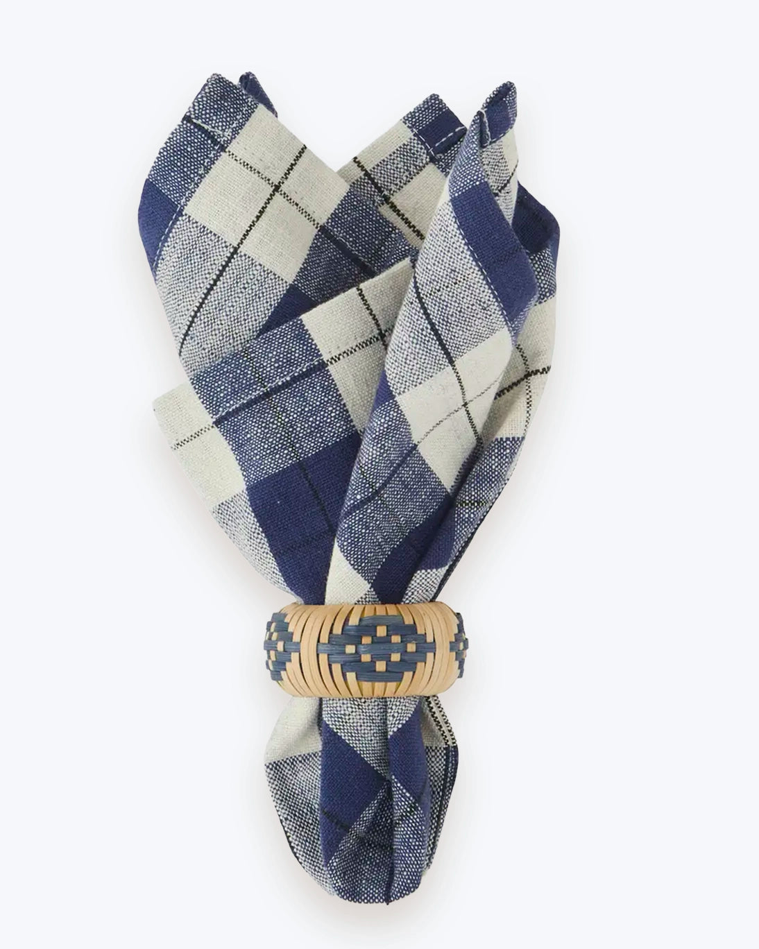 SET DE 6 SERVILLETEROS DE RATÁN