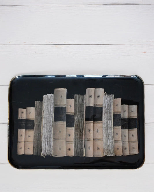 BANDEJA ESMALTADA EX-LIBRIS 58X40CM