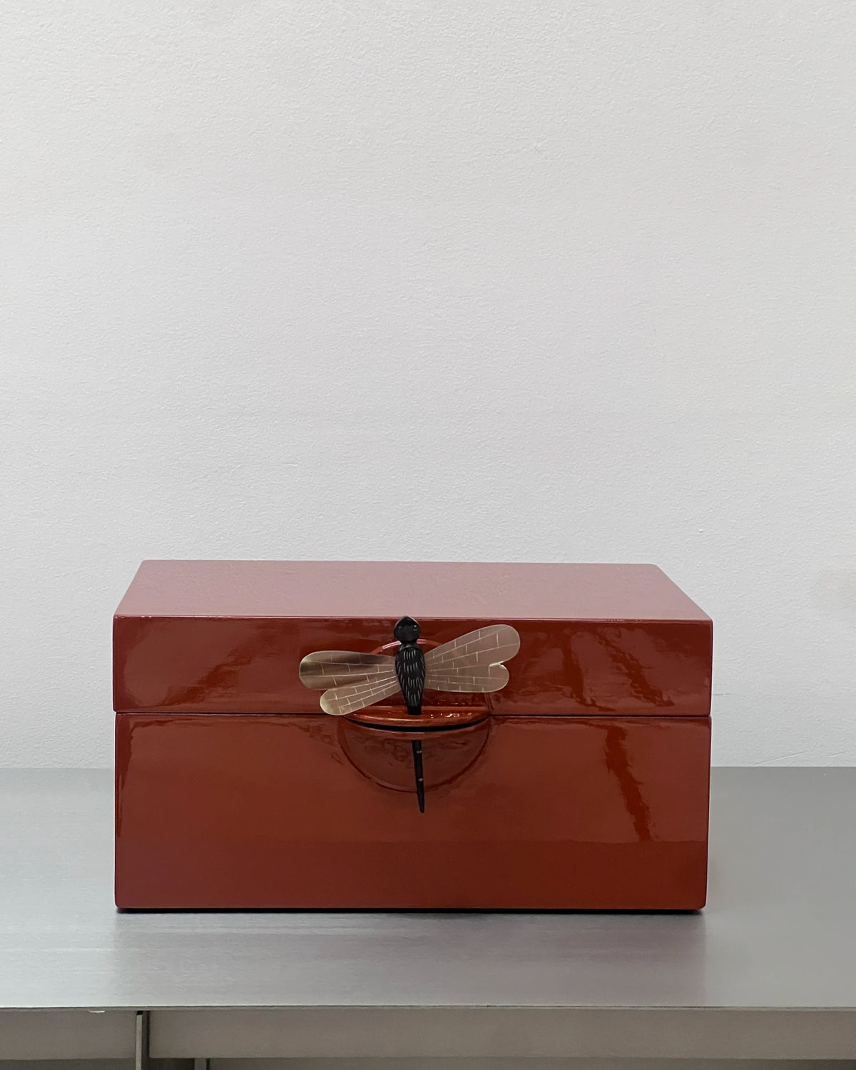 CAJA LIBELULA ESMALTADA XXL RUST