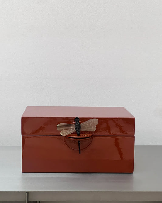 CAJA LIBELULA ESMALTADA XXL RUST
