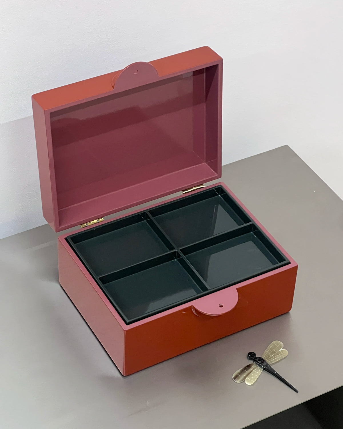 CAJA LIBELULA ESMALTADA XXL RUST