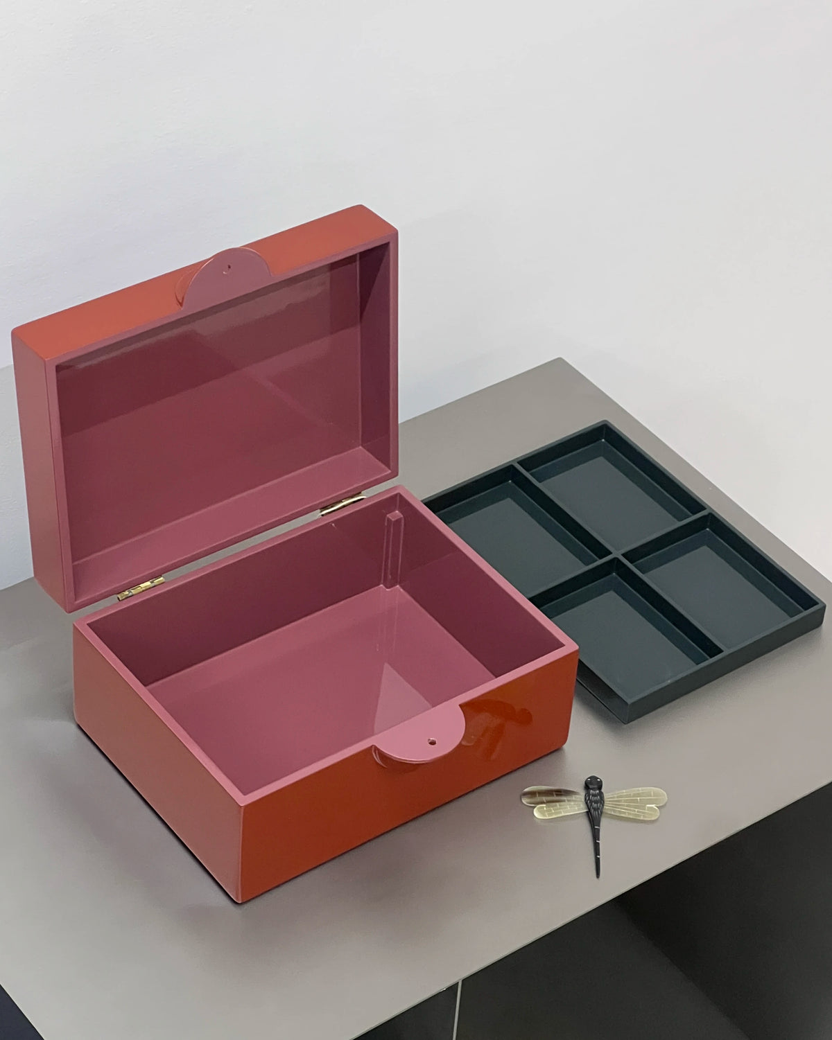 CAJA LIBELULA ESMALTADA XXL RUST